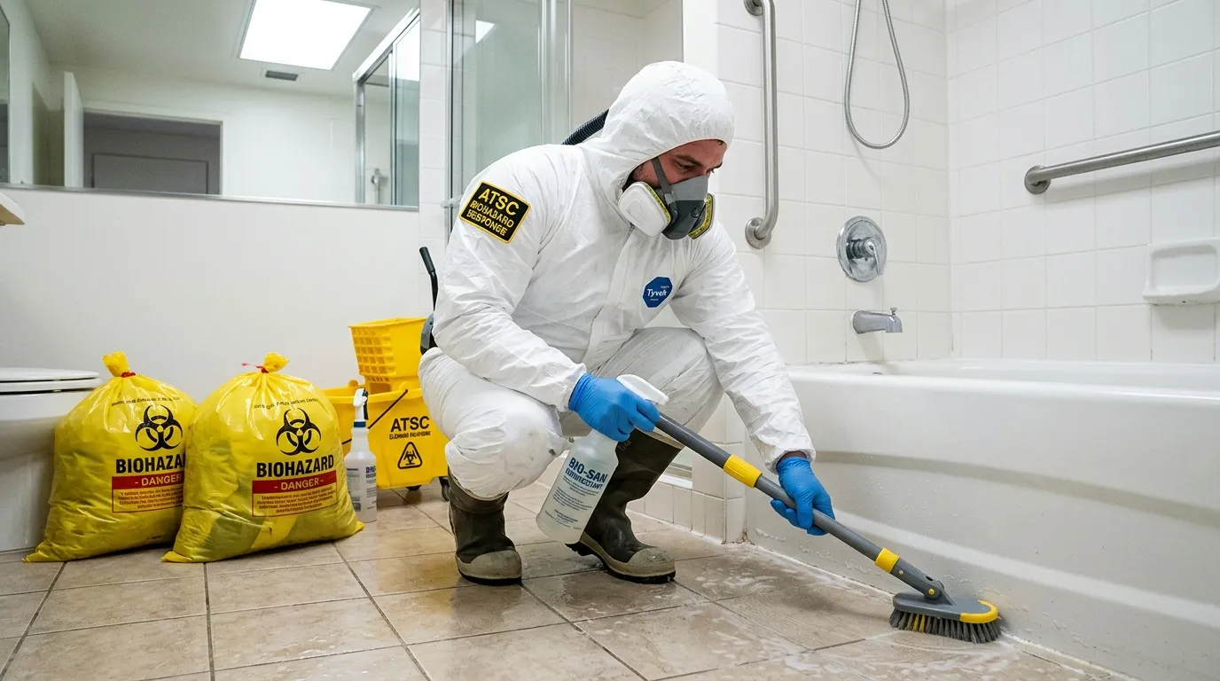 Decontamination equipment deployed for Blood Cleanup in Wickliffe